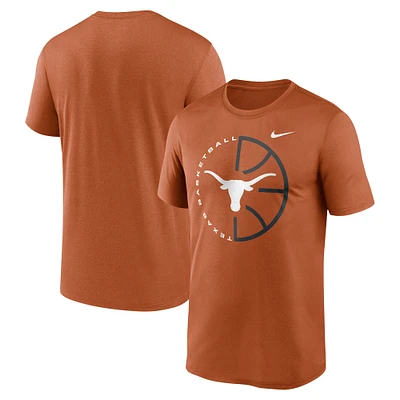 Men's Nike Texas Orange Longhorns Legend Basketball Icon Performance T-Shirt