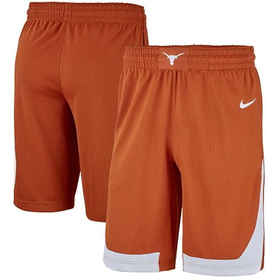 Short de basket-ball Nike Texas Longhorns Replica Team pour homme, orange