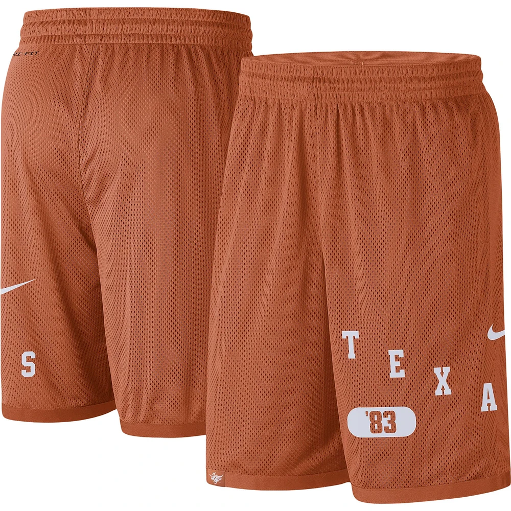 Short de performance Nike Texas Orange Longhorns Wordmark pour homme