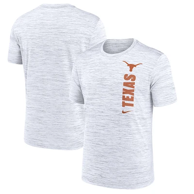 T-shirt Nike blanc Texas Longhorns 2024 Sideline Velocity Performance pour homme