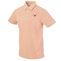 Men's Texas Orange Longhorns Forty Acres Jack Stripe Luxtec Tri-Blend EcoTec Polo