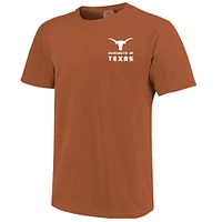 Men's Texas Orange Longhorns Striped Campus Skyline T-Shirt