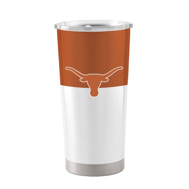 Texas longhorns 20 oz. Gobelet en acier inoxydable à blocs de couleurs