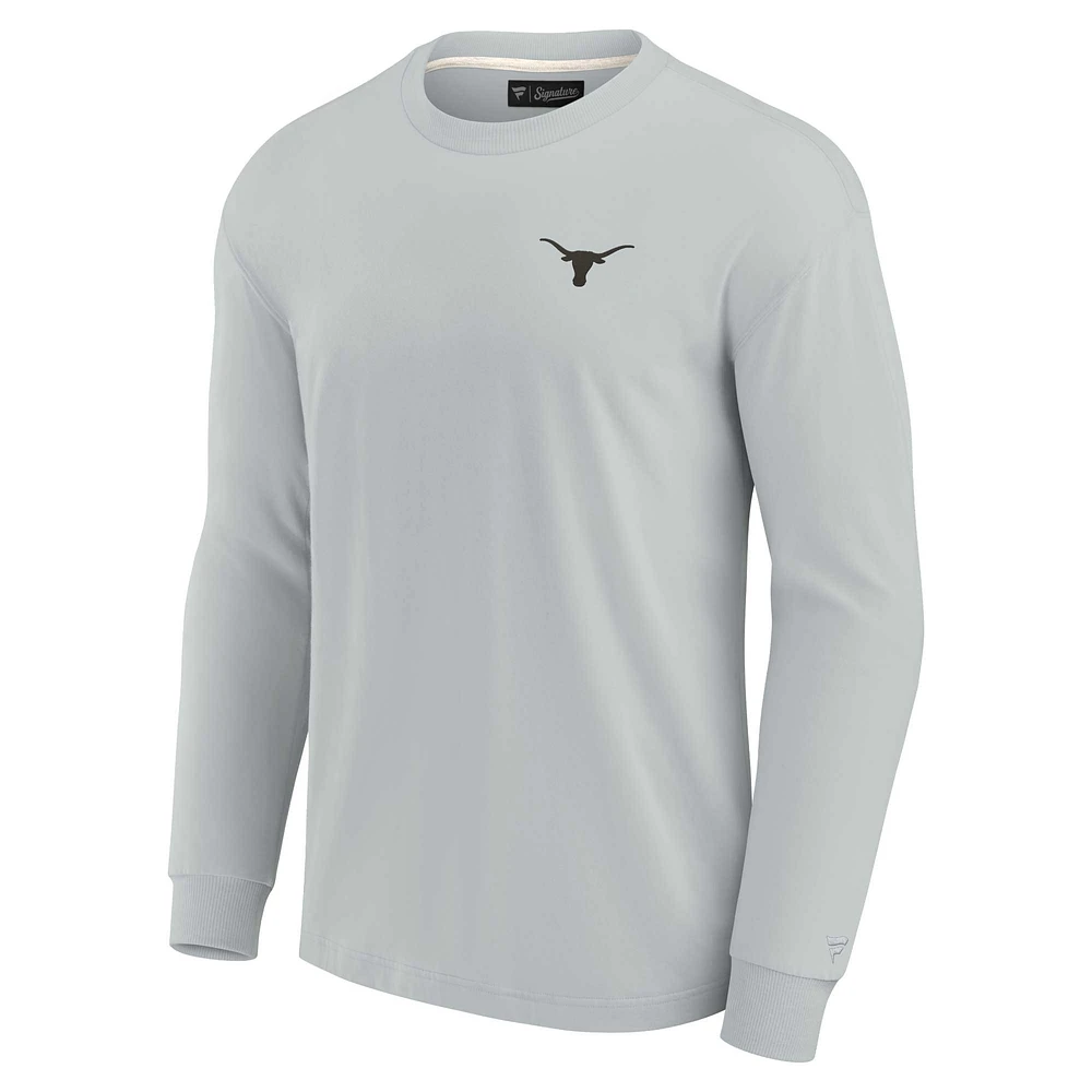Unisex Fanatics Gray Texas Longhorns Elements Super Soft Long Sleeve T-Shirt