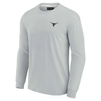 Unisex Fanatics Gray Texas Longhorns Elements Super Soft Long Sleeve T-Shirt