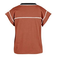 Women's '47 Texas Orange Longhorns Sound Up Maya Cutoff T-Shirt