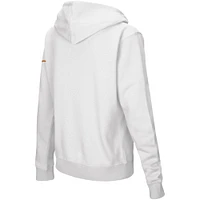 Women's Colosseum  White Texas Longhorns Arched Name Full-Zip Hoodie