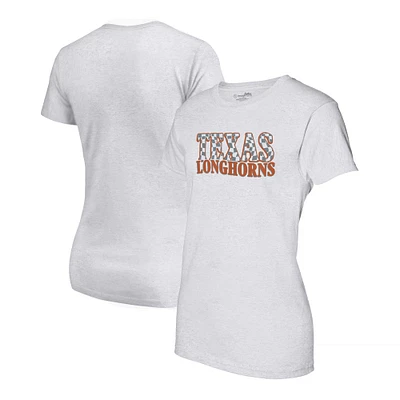 V105855 Texas 240137_CR6710 IM1 Nom de l'équipe à carreaux pour femmes T-shirt SS Triblend ondulé TEELADRIB TEX240137_CR6710_HEWH #6