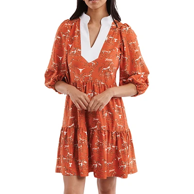 Robe Tory pour femme de la collection Tailgate Texas Longhorns Orange du