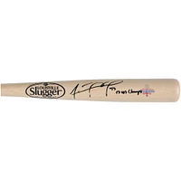 Adolis Garcia Texas Rangers Autographed 2023 World Series Champions Louisville Slugger Logo Bat with "23 WS Champs" Inscription