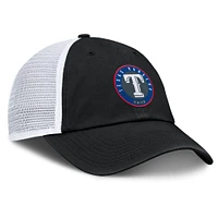 Men's Fanatics Black/White Texas Rangers Averies Adjustable Hat
