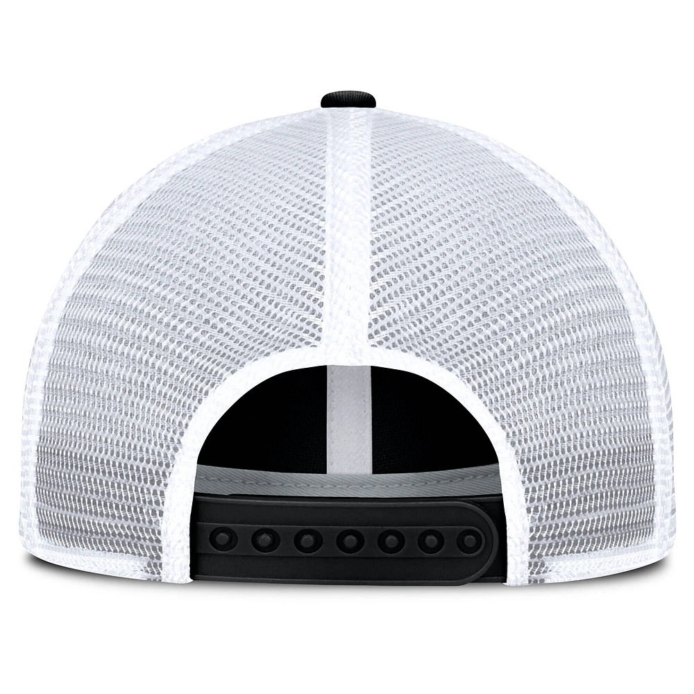 Men's Fanatics Black/White Texas Rangers Averies Adjustable Hat