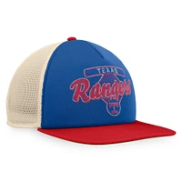 Men's Fanatics Royal/Red Texas Rangers Cooperstown Collection Talley Foam Trucker Snapback Hat