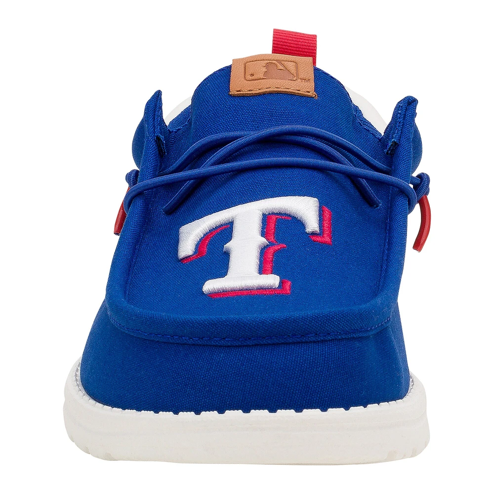 Men's Hey Dude Royal Texas Rangers Wally Casual Shoes