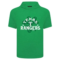 Men's Levelwear Green Texas Rangers St. Patrick's Day Phase Shamrock Short Sleeve T-Shirt Hoodie
