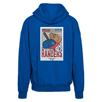 Men's Levelwear  Royal Texas Rangers Uphill City Core Logo Full-Zip Hoodie