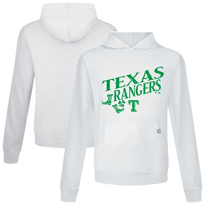 Men's Levelwear White Texas Rangers St. Patrick's Day Relay Boots Pullover Hoodie
