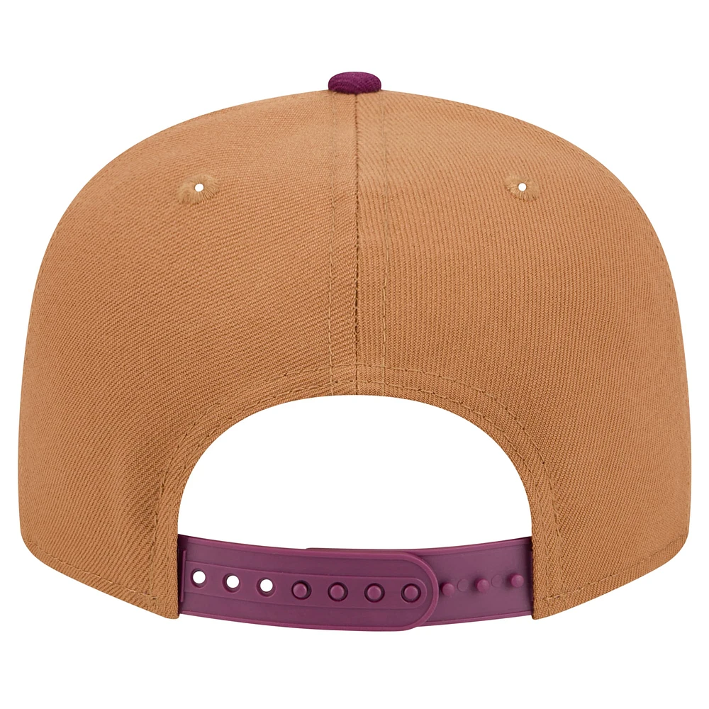 Men's New Era Brown/Purple Texas Rangers Color Pack Two-Tone 9FIFTY Snapback Hat