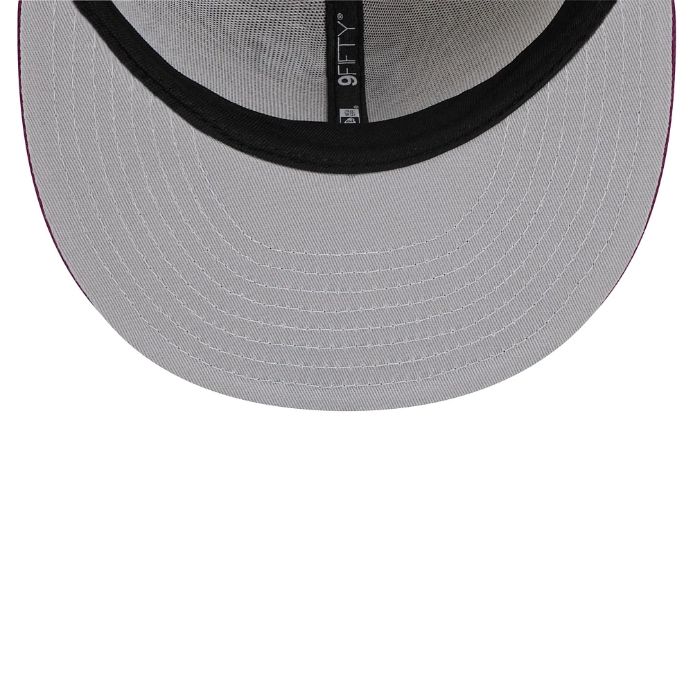 Men's New Era Brown/Purple Texas Rangers Color Pack Two-Tone 9FIFTY Snapback Hat