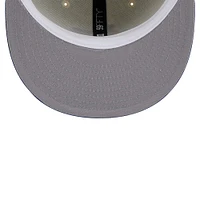 Men's New Era Cream Texas Rangers Cooperstown Collection Chrome 59FIFTY Fitted Hat