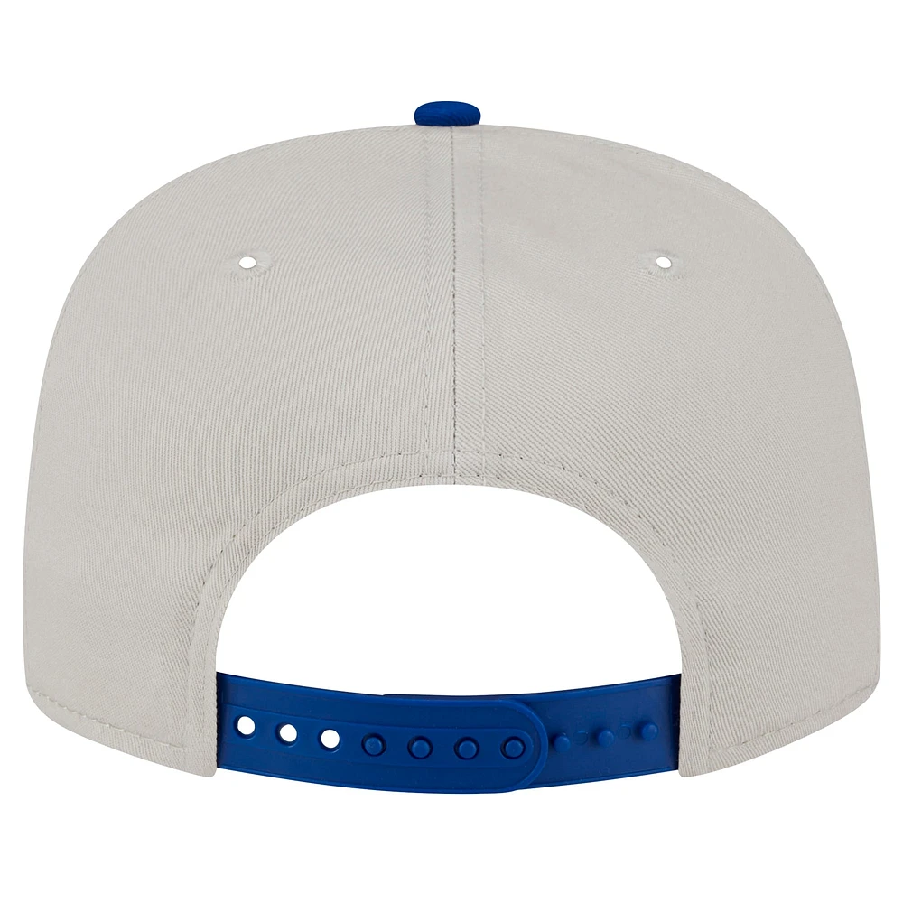 Casquette snapback Texas Rangers Iron Golfer de New Era pour homme, couleur crème