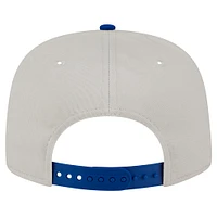 Casquette snapback Texas Rangers Iron Golfer de New Era pour homme, couleur crème