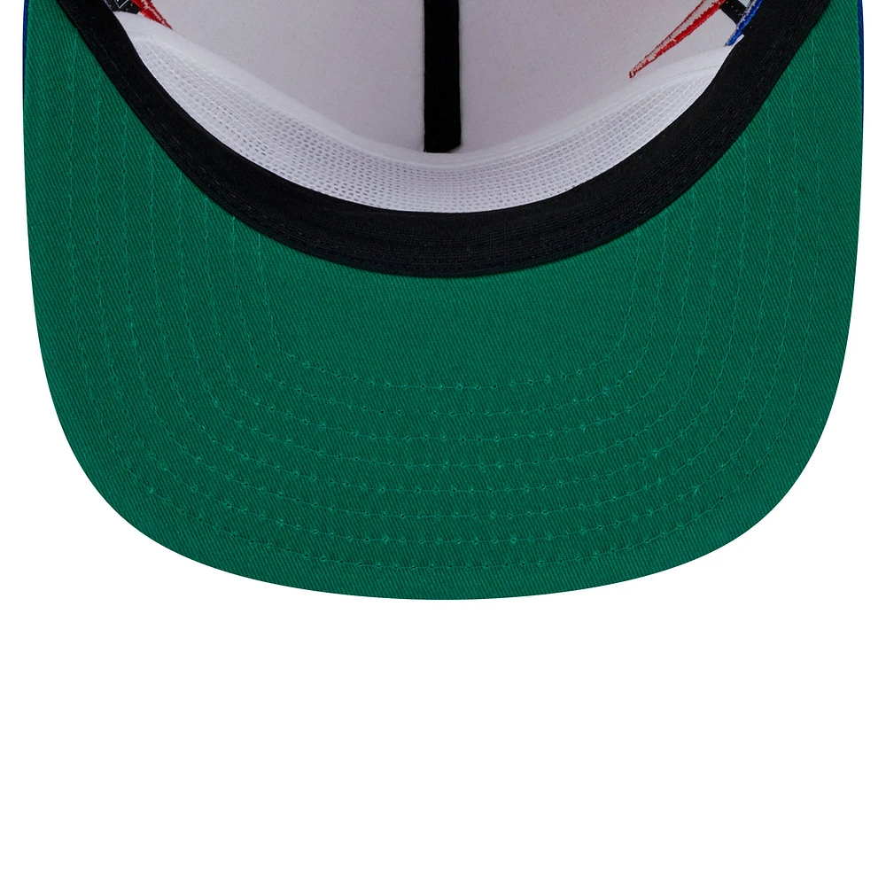 Casquette snapback Texas Rangers Iron Golfer de New Era pour homme, couleur crème