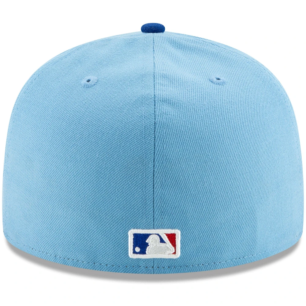 Men's New Era Light Blue/Royal Texas Rangers Alternate 2 Authentic Collection On-Field - 59FIFTY Fitted Hat