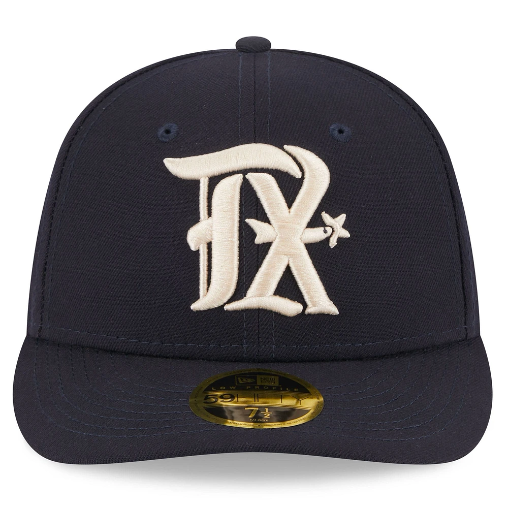 Men's New Era  Navy Texas Rangers 2023 City Connect Low Profile 59FIFTY Fitted Hat
