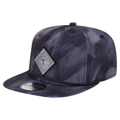Casquette de golf à imprimé Texas Rangers bleu marine New Era pour homme
