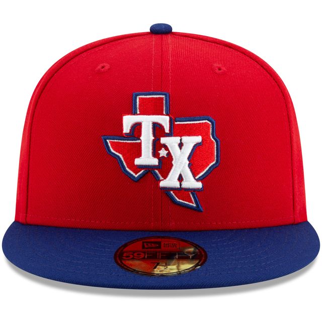 New Era Homme Rouge / Royal Texas Rangers Alternate 3 Authentic Collection On-Field - Casquette ajustée 59FIFTY