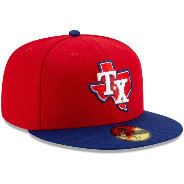 New Era Homme Rouge / Royal Texas Rangers Alternate 3 Authentic Collection On-Field - Casquette ajustée 59FIFTY