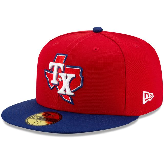 New Era Homme Rouge / Royal Texas Rangers Alternate 3 Authentic Collection On-Field - Casquette ajustée 59FIFTY