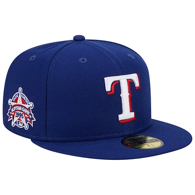 Casquette ajustée 59FIFTY pour homme New Era Royal Texas Rangers 1995 MLB All-Star Game Team Color