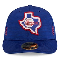 Men's New Era  Royal Texas Rangers 2024 Clubhouse Low Profile 59FIFTY Fitted Hat