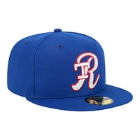 Casquette ajustée New Era Royal Texas Rangers Duo Logo 2.0 59FIFTY pour homme