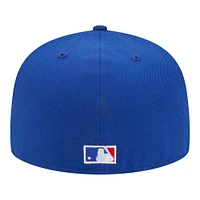 Casquette ajustée New Era Royal Texas Rangers Duo Logo 2.0 59FIFTY pour homme