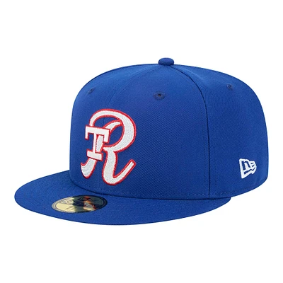 Casquette ajustée New Era Royal Texas Rangers Duo Logo 2.0 59FIFTY pour homme