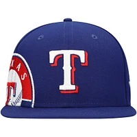 Men's New Era Royal Texas Rangers Logo Strike 9FIFTY Snapback Hat