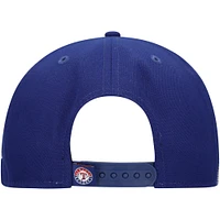 Men's New Era Royal Texas Rangers Logo Strike 9FIFTY Snapback Hat