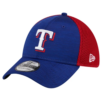 Casquette flexible New Era Royal Texas Rangers Neo 39THIRTY pour hommes