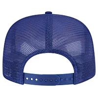 Men's New Era Royal Texas Rangers Seeing Diamonds A-Frame Trucker 9FIFTY Snapback Hat