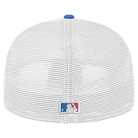 Casquette ajustée 59FIFTY Trucker de couleur équipe des Royal Texas Rangers New Era pour homme