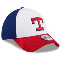 Men's New Era  White Texas Rangers 2025 Batting Practice 39THIRTY Flex Hat