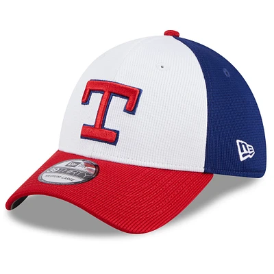 Men's New Era  White Texas Rangers 2025 Batting Practice 39THIRTY Flex Hat