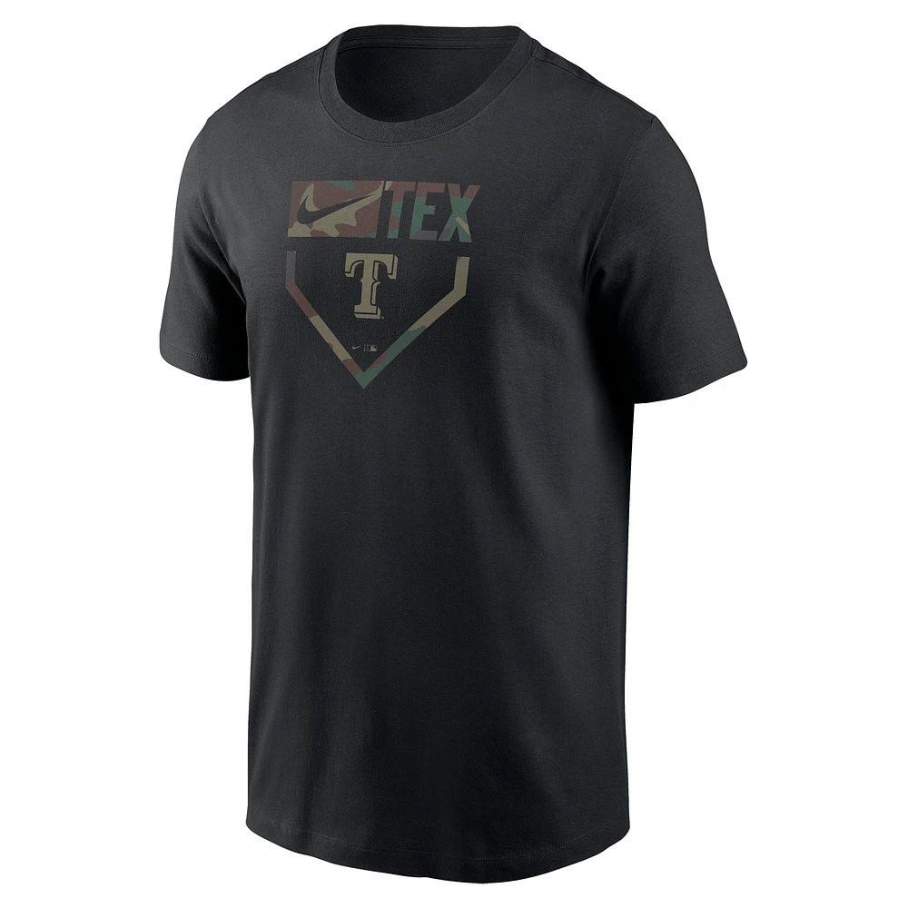 Men's Nike Black Texas Rangers Camo T-Shirt