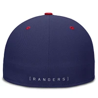 Men's Nike  Blue/Red Texas Rangers True Primetime Two-Tone Performance Fitted Hat