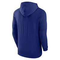 Men's Nike Heather Royal Texas Rangers Authentic Collection Early Work Tri-Blend Performance Pullover Hoodie