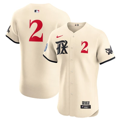 Maillot Nike Marcus Semien crème Texas Rangers City Connect Elite pour homme