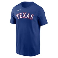 Men's Nike Marcus Semien Royal Texas Rangers Name & Number T-Shirt